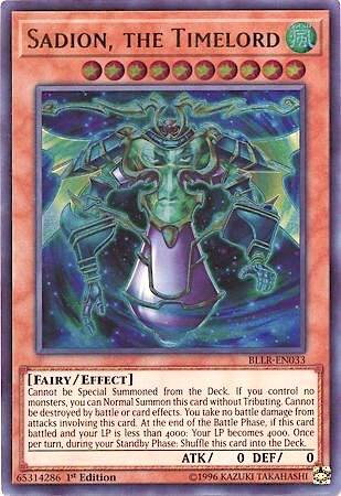 Sadion, the Timelord BLLR-EN033 card from Battles of Legend: Light's Revenge