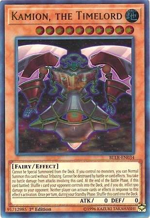 Kamion, the Timelord BLLR-EN034 card from Battles of Legend: Light's Revenge