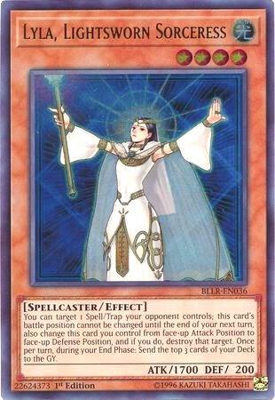 Lyla, Lightsworn Sorceress BLLR-EN036 card from Battles of Legend: Light's Revenge