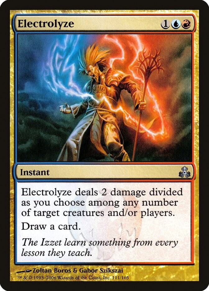 Electrolyze 111 card from Guildpact