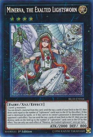 Minerva, the Exalted Lightsworn BLLR-EN044 card from Battles of Legend: Light's Revenge