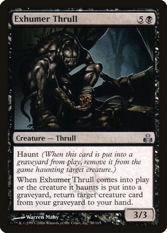 Exhumer Thrull 50 card from Guildpact