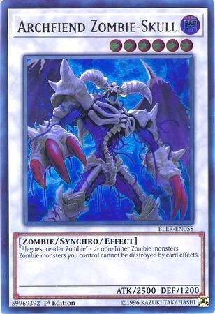 Archfiend Zombie-Skull BLLR-EN058 card from Battles of Legend: Light's Revenge