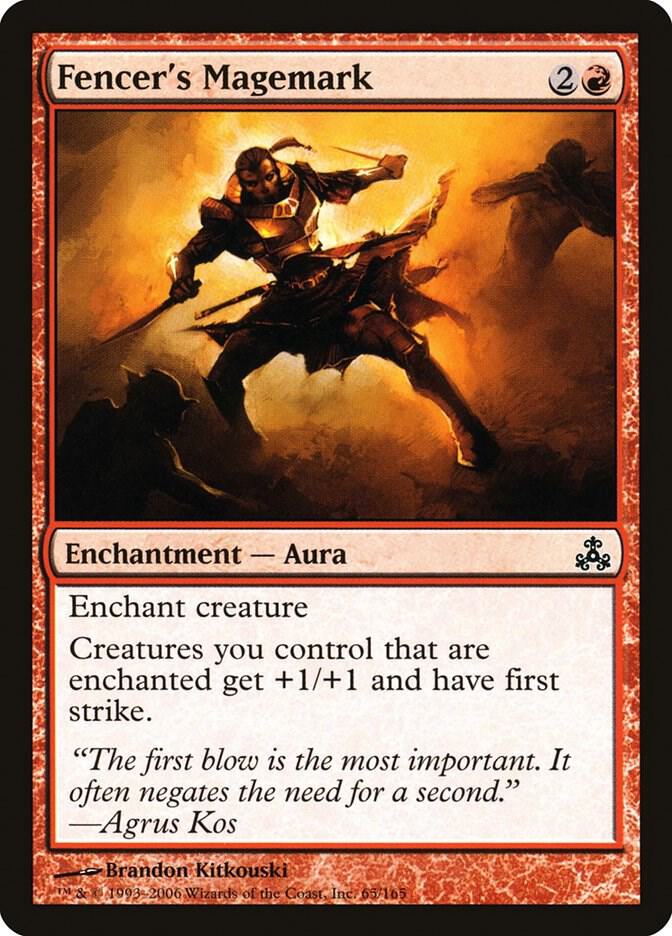 Fencer's Magemark 65 card from Guildpact