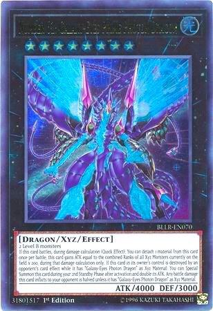 Number 62: Galaxy-Eyes Prime Photon Dragon BLLR-EN070 card from Battles of Legend: Light's Revenge
