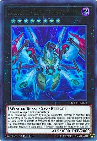 Raidraptor - Satellite Cannon Falcon BLLR-EN073 card from Battles of Legend: Light's Revenge