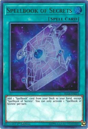 Spellbook of Secrets BLLR-EN075 card from Battles of Legend: Light's Revenge