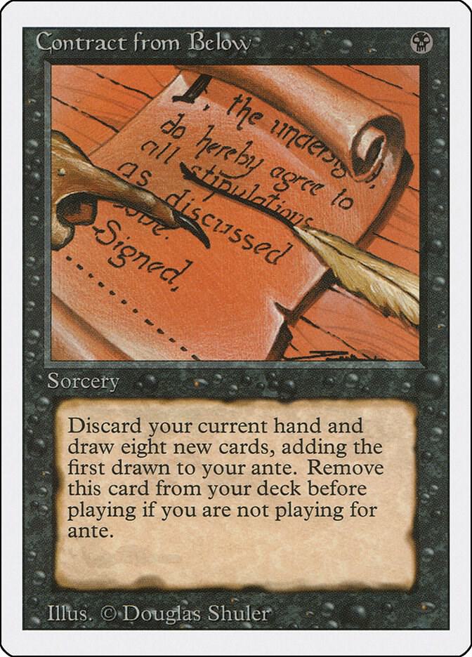 Contract from Below card from Revised Edition