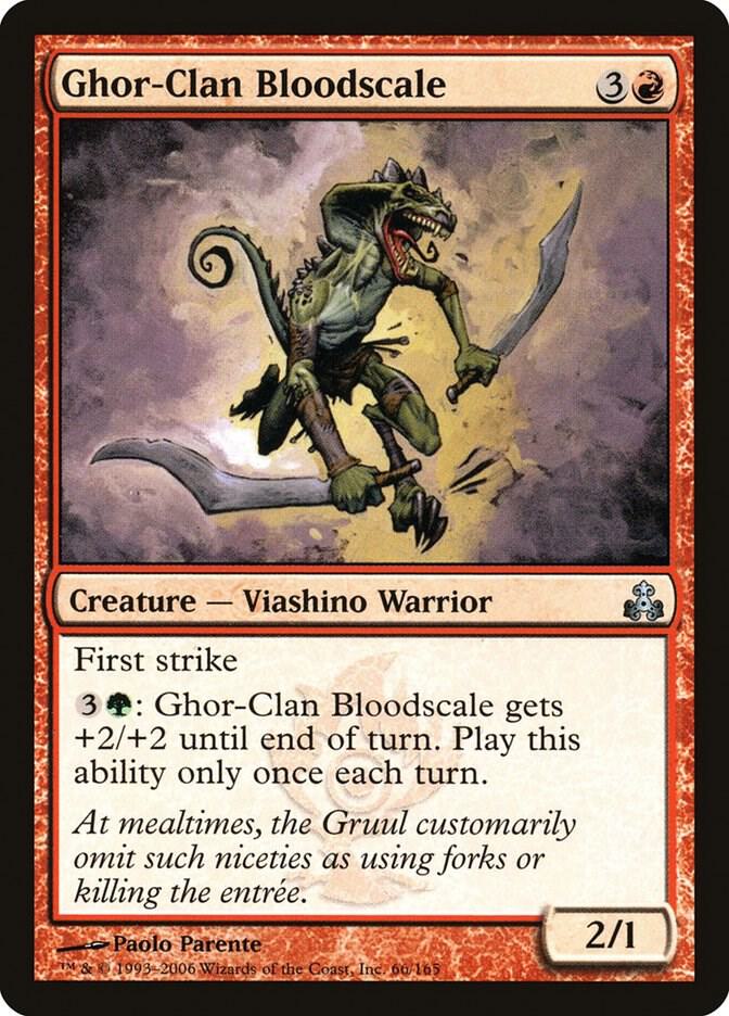 Ghor-Clan Bloodscale 66 card from Guildpact