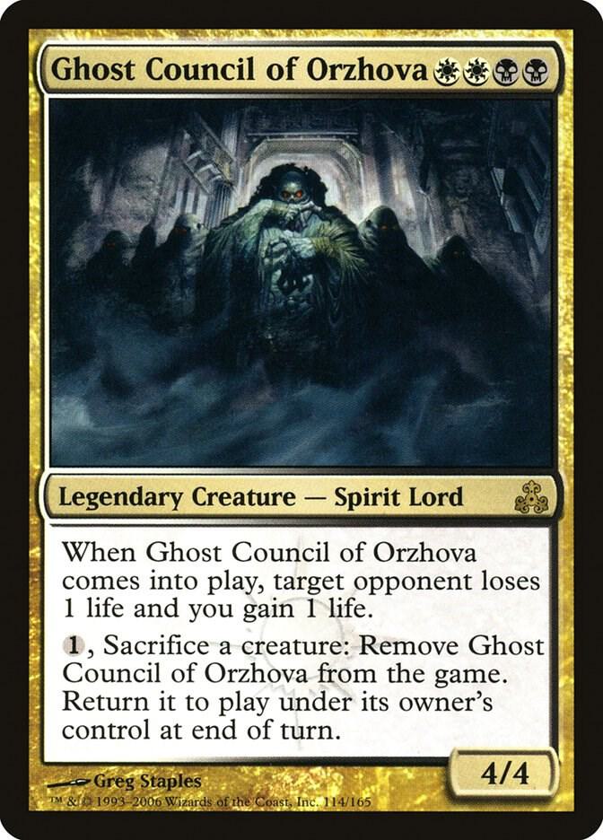 Ghost Council of Orzhova 114 card from Guildpact