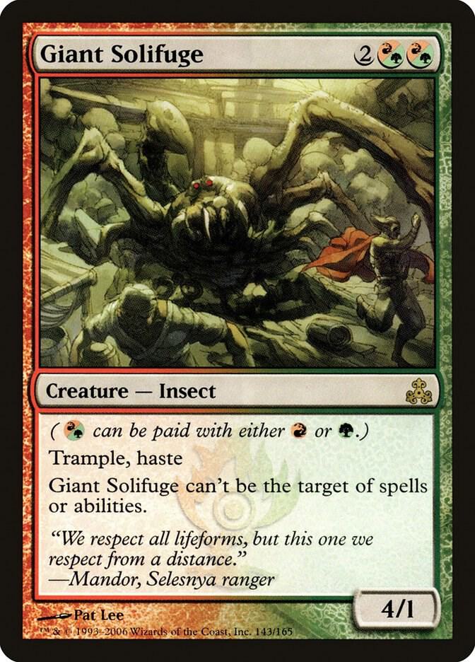 Giant Solifuge 143 card from Guildpact