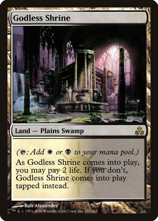Godless Shrine 157 card from Guildpact