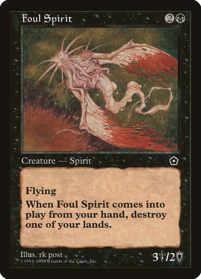 Foul Spirit card from Portal Second Age