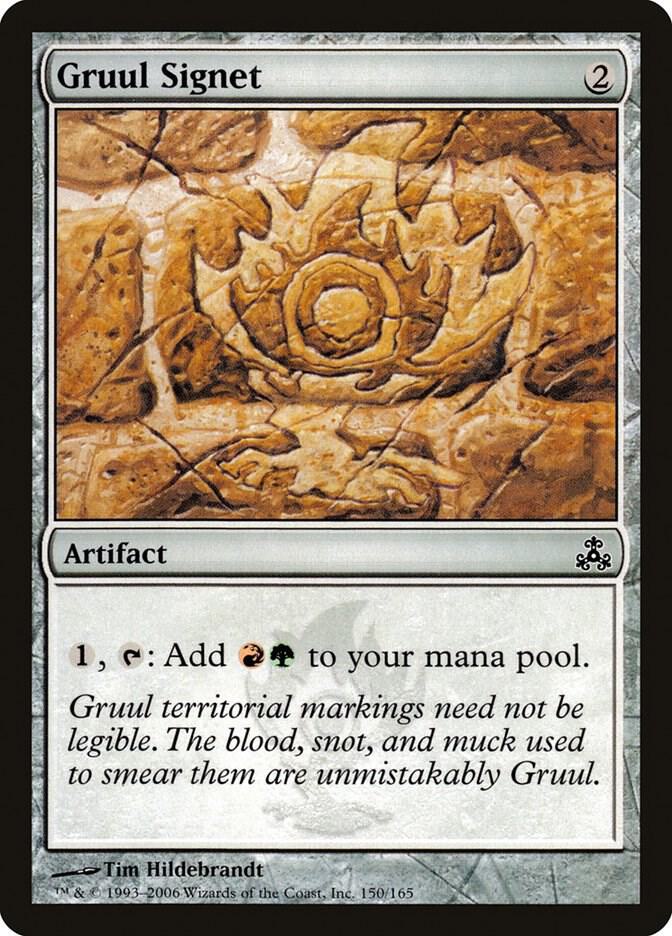 Gruul Signet 150 card from Guildpact
