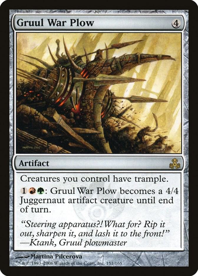 Gruul War Plow 151 card from Guildpact