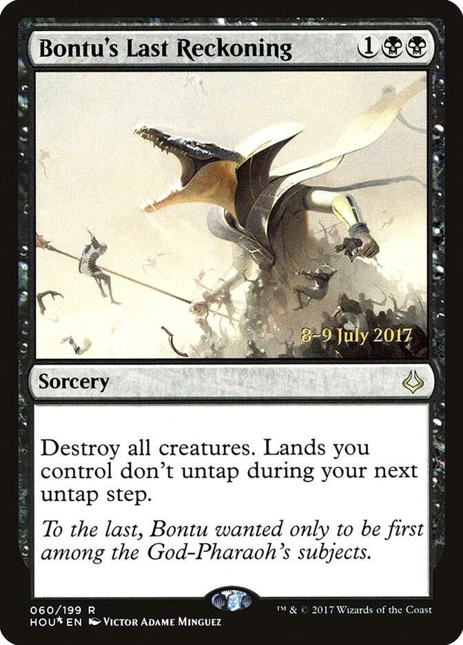 Bontu's Last Reckoning 60 card from Prerelease Cards