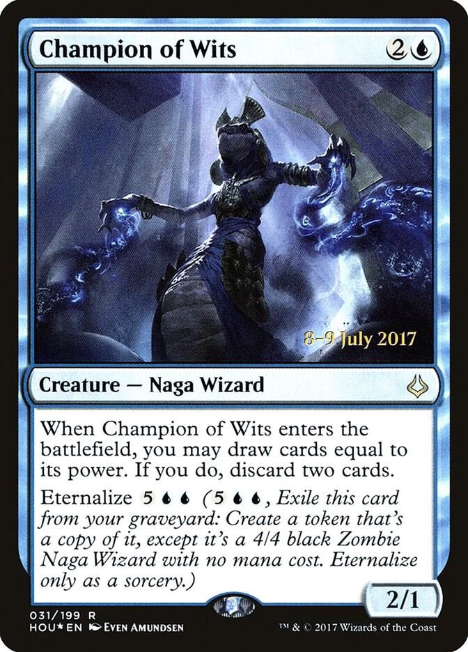 Champion of Wits 31 card from Prerelease Cards