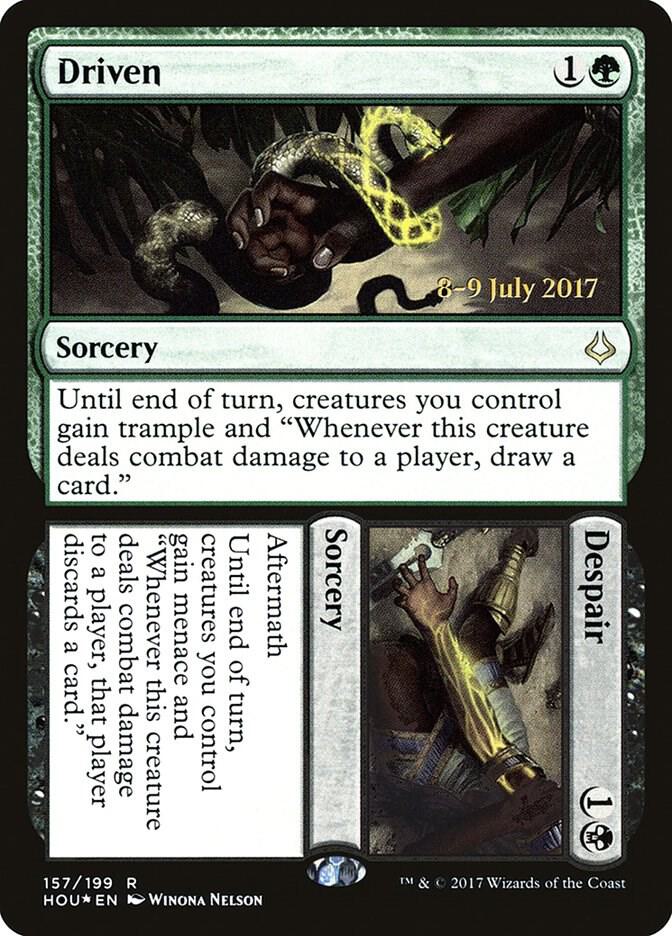 Driven // Despair 157 card from Prerelease Cards
