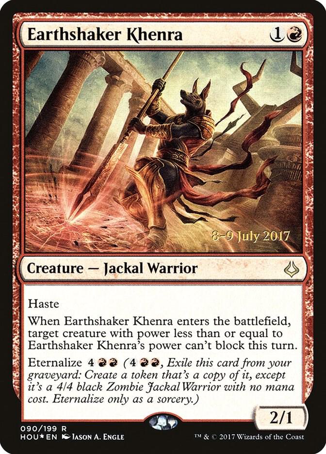 Earthshaker Khenra 90 card from Prerelease Cards