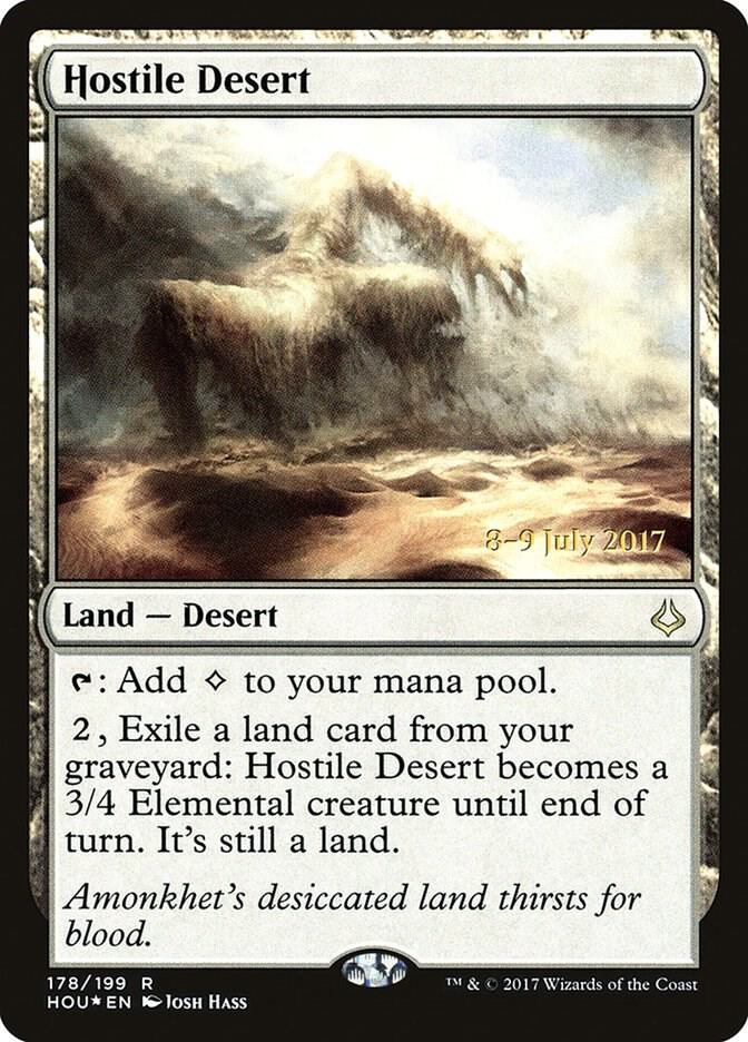 Hostile Desert 178 card from Prerelease Cards