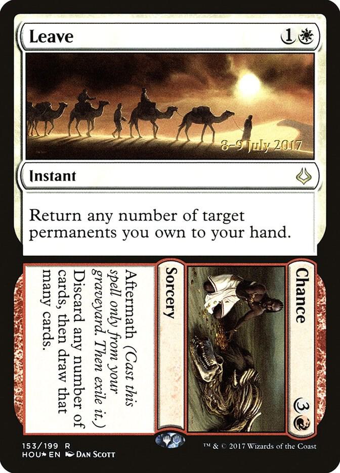 Leave // Chance 153 card from Prerelease Cards