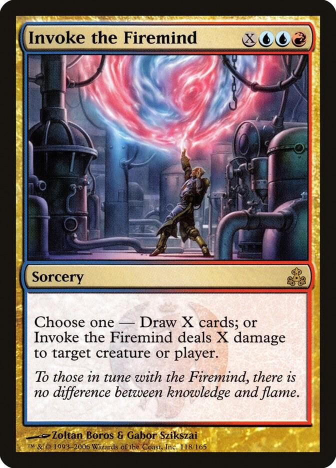 Invoke the Firemind 118 card from Guildpact
