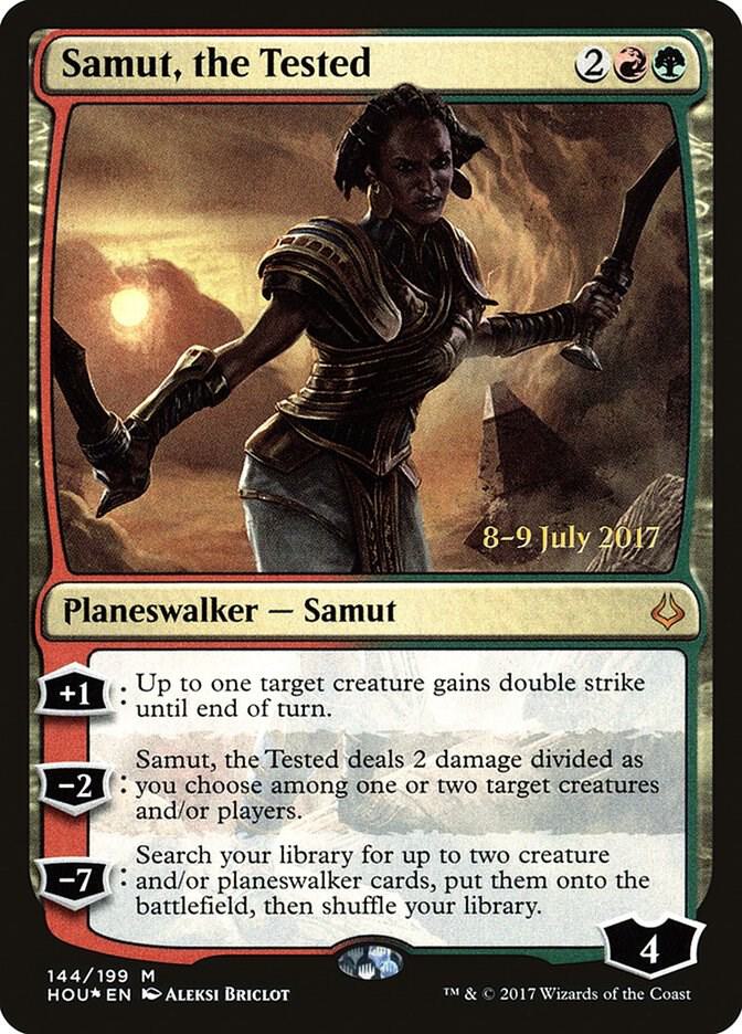 Samut, the Tested 144 card from Prerelease Cards