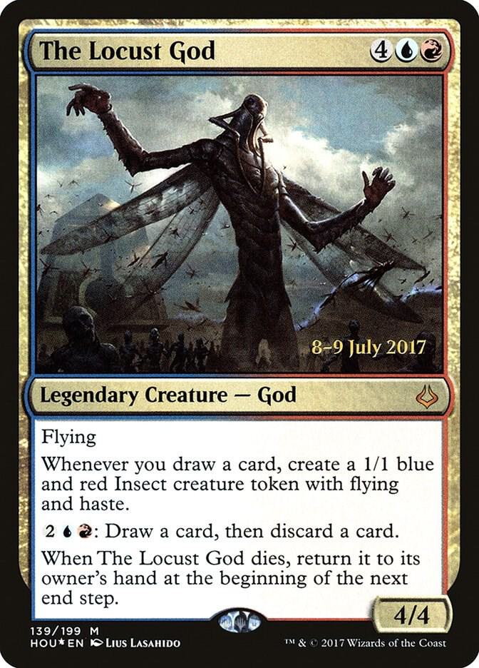 The Locust God 139 card from Prerelease Cards