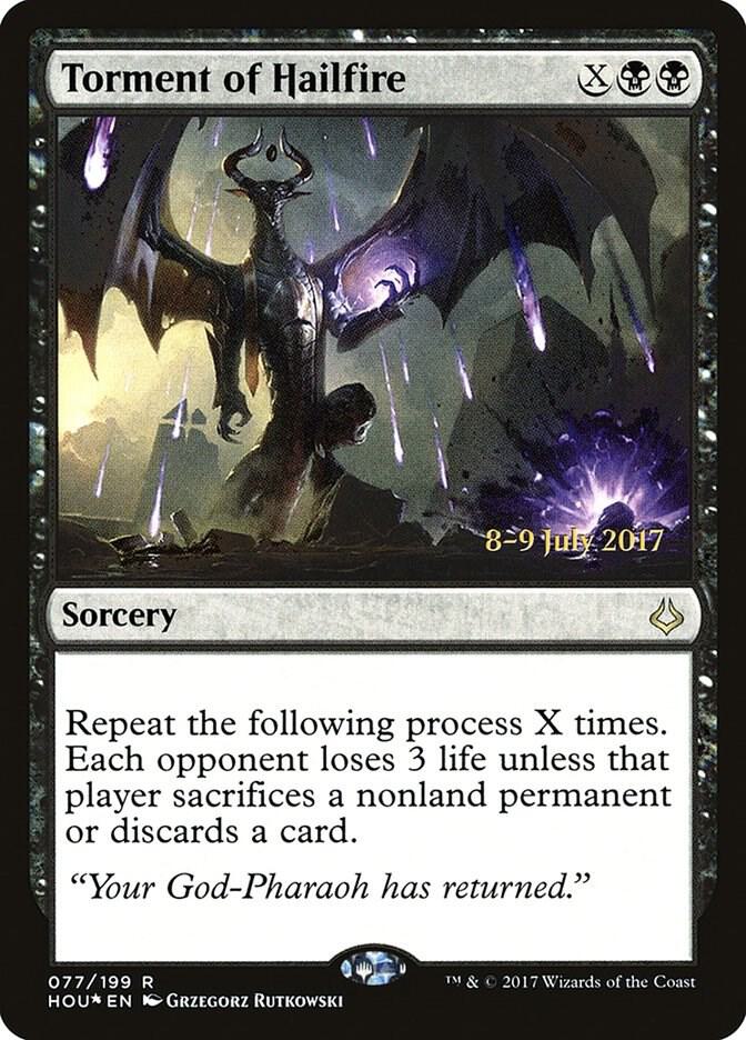 Torment of Hailfire 77 card from Prerelease Cards