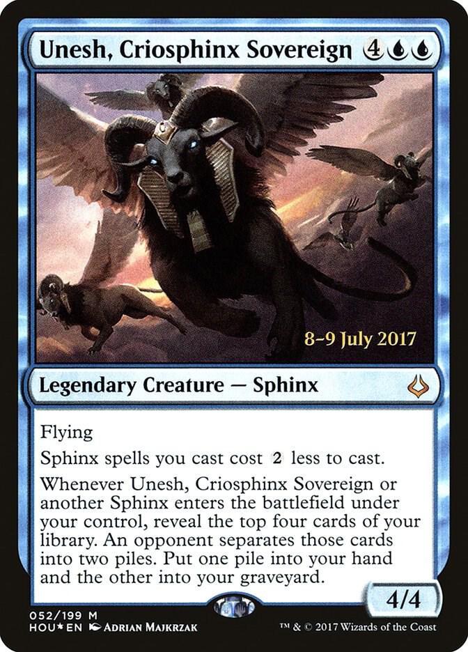 Unesh, Criosphinx Sovereign 52 card from Prerelease Cards