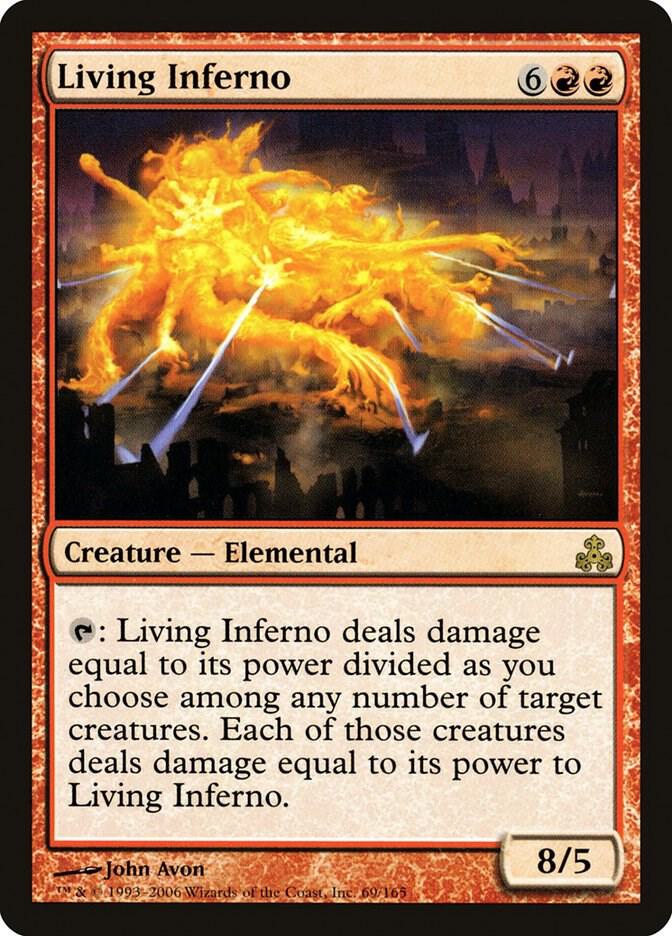 Living Inferno 69 card from Guildpact