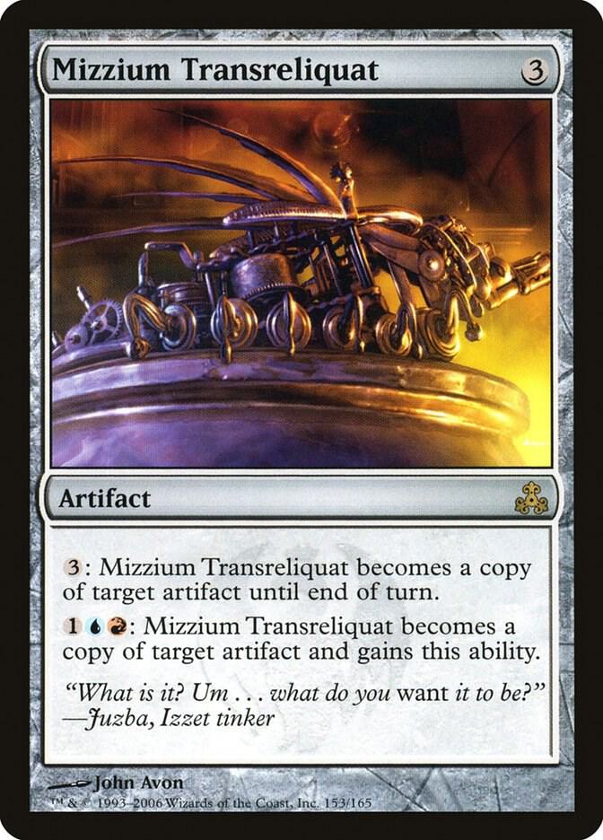 Mizzium Transreliquat 153 card from Guildpact