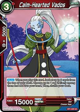 Calm-Hearted Vados BT1-009 card from Galactic Battle