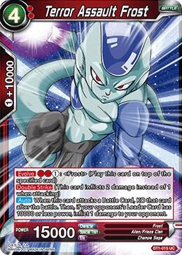 Terror Assault Frost BT1-015 card from Galactic Battle
