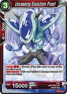 Unceasing Evolution Frost BT1-016 card from Galactic Battle
