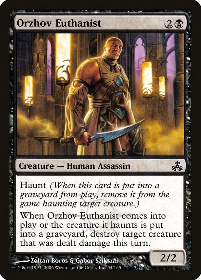 Orzhov Euthanist 54 card from Guildpact