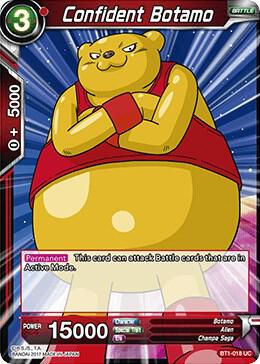 Confident Botamo BT1-018 card from Galactic Battle