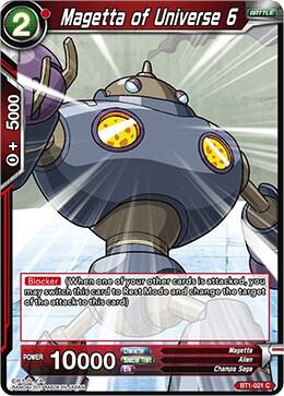 Magetta of Universe 6 BT1-021 card from Galactic Battle