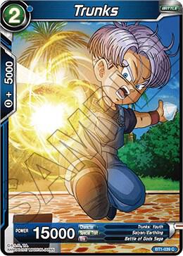 Trunks BT1-039 card from Galactic Battle