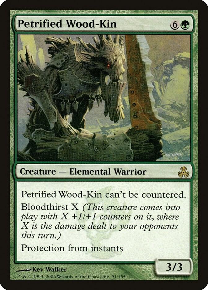Petrified Wood-Kin 91 card from Guildpact