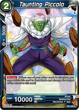 Taunting Piccolo BT1-046 card from Galactic Battle