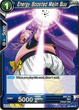 Energy Boosted Majin Buu BT1-047 card from Galactic Battle