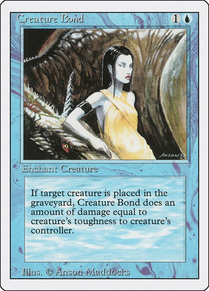 Creature Bond card from Revised Edition