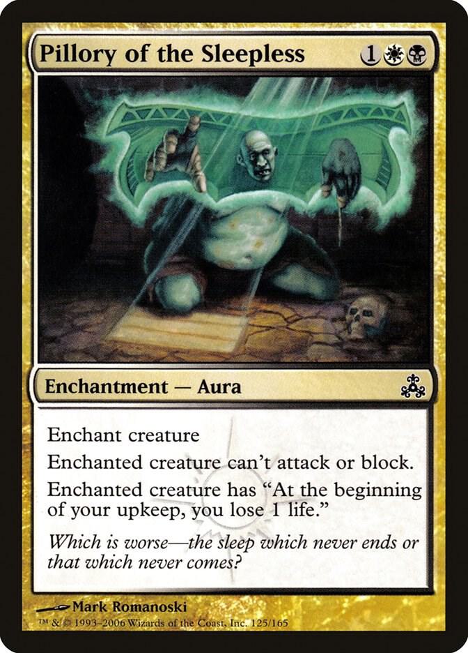 Pillory of the Sleepless 125 card from Guildpact
