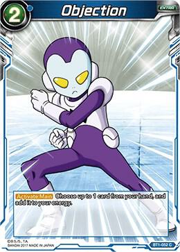 Objection BT1-052 card from Galactic Battle