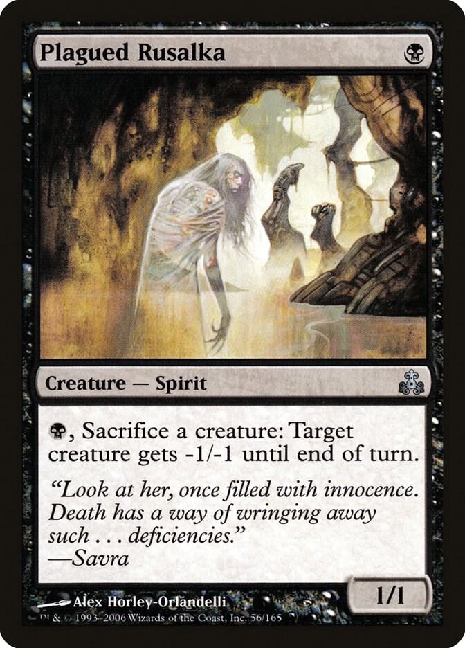 Plagued Rusalka 56 card from Guildpact