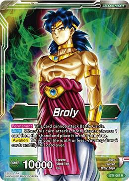 Broly // Broly, The Legendary Super Saiyan BT1-057 card from Galactic Battle