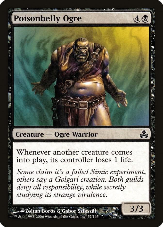 Poisonbelly Ogre 57 card from Guildpact