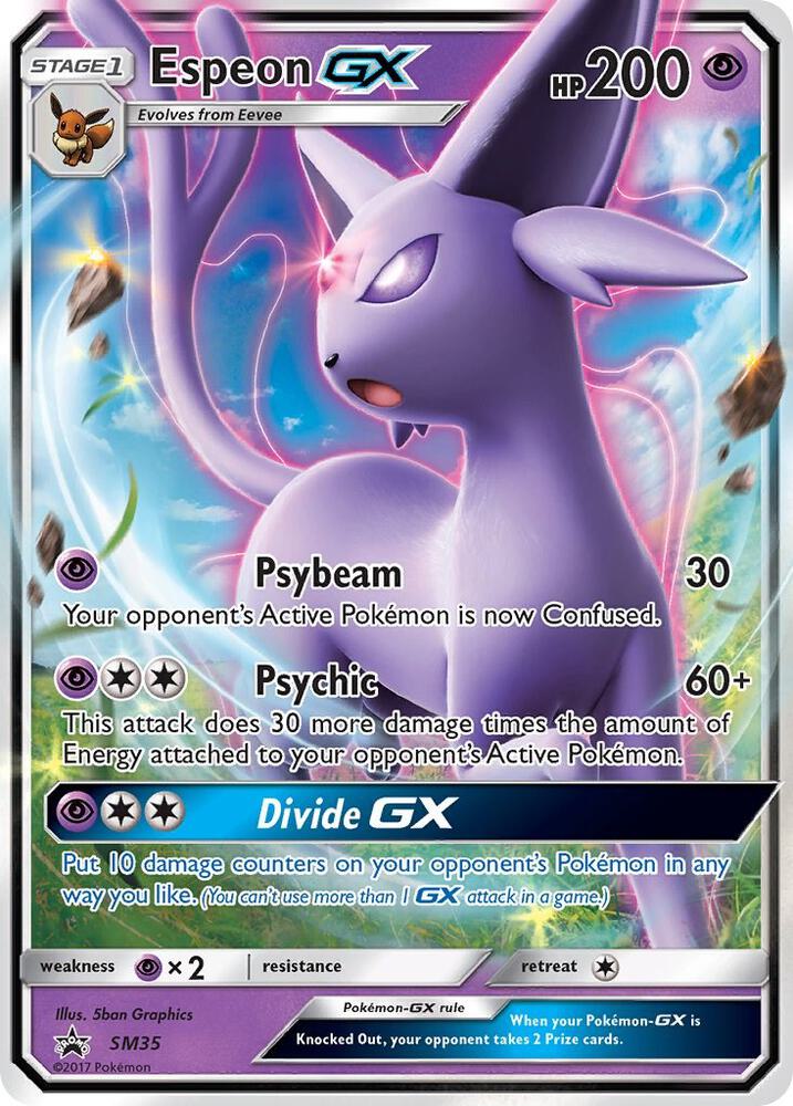 Espeon GX SM35 card from SM Promos