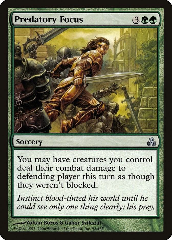 Predatory Focus 92 card from Guildpact